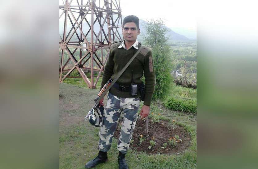 crpf jawan Sandeep Yadav अलवर: बानसूर का सीआरपीएफ जवान श्रीनगर में शहीद, गांव में छाई शोक की लहर