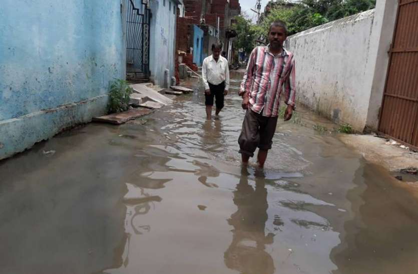 Rani Mohalla of Pali, submerged जलमग्न हुआ पाली का रानी मोहल्ला