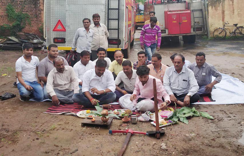 patrika 2 करोड़ 72 लाख से बनेगा नपा का नया भवन, भूमिपूजन हुआ