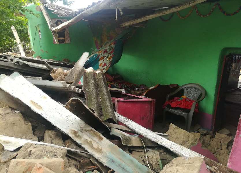 Broken house