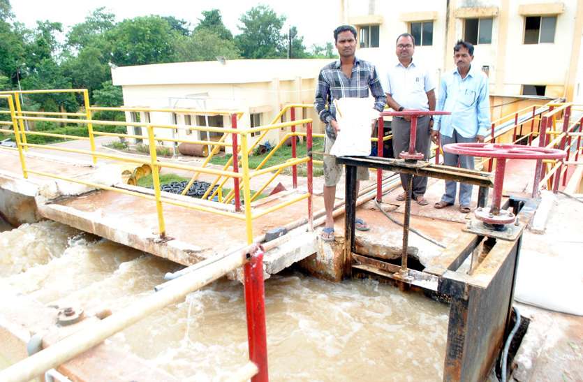 filter plant bhilai नदी का मटमैला पानी फिल्टर करने में लग रहा समय, 23 घंटे में नही भरीं आठ टंकियां