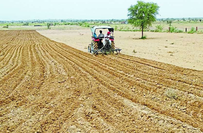 After the rains, farmers resorted to farming hal बारिश के बाद किसानों ने चलाए हल