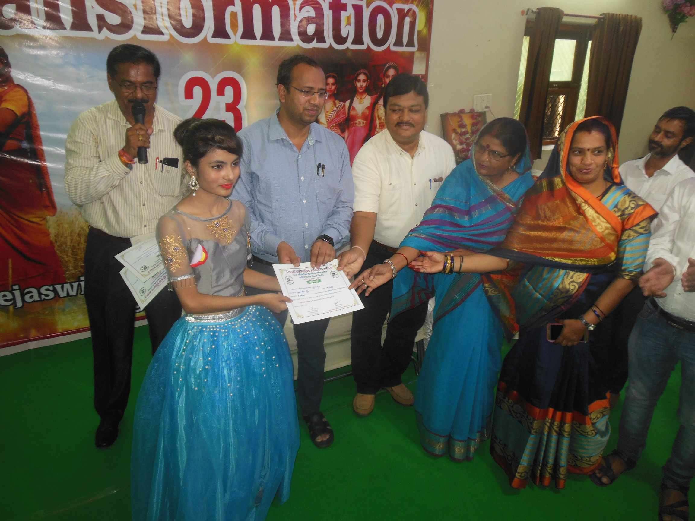 Model catwalking Fashion designing course Rural women ramps