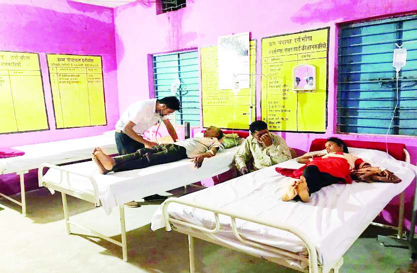 diarrhoea दर्राभाठा गांव में अब तक 156 डायरिया से पीडि़त मरीज मिले
