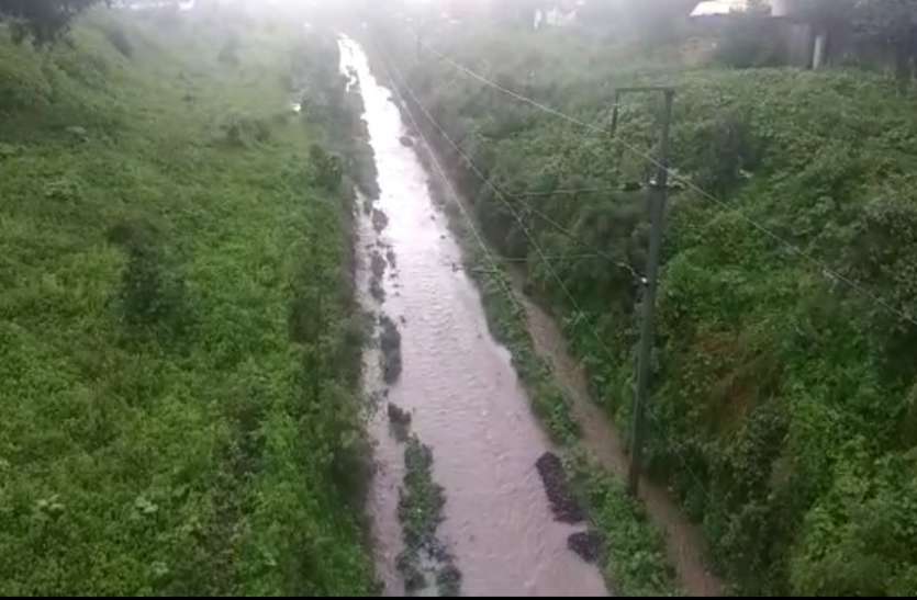 Railway track full of water ओडिशा के रायगढ़ा जैसा पानी से लबालब हो गया छत्तीसगढ़ के इस जिले का रेलवे ट्रैक, आप भी देखें