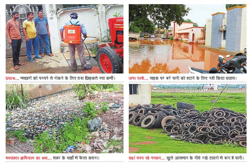 Clean India Movement in Bemetara, Bemetara Health news, dengue in Bemetara सावधान : शहर का कचरा, सड़कों में जमा पानी व गंदगी दे रही है डेंगू को न्यौता