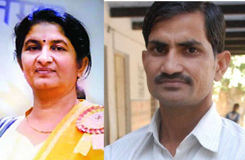 Imran Khan and Suman jakhar अलवर के इमरान खान और चूरू की सुमन जाखड़ को राष्ट्रीय शिक्षक पुरस्कार