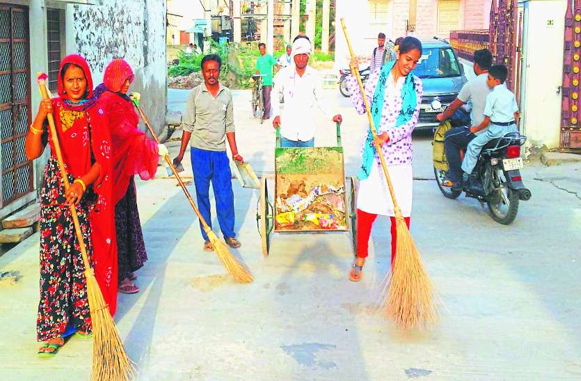 Cleanlinesss bilara नए सफाईकर्मी मिलते ही चमकने लगा बिलाड़ा
