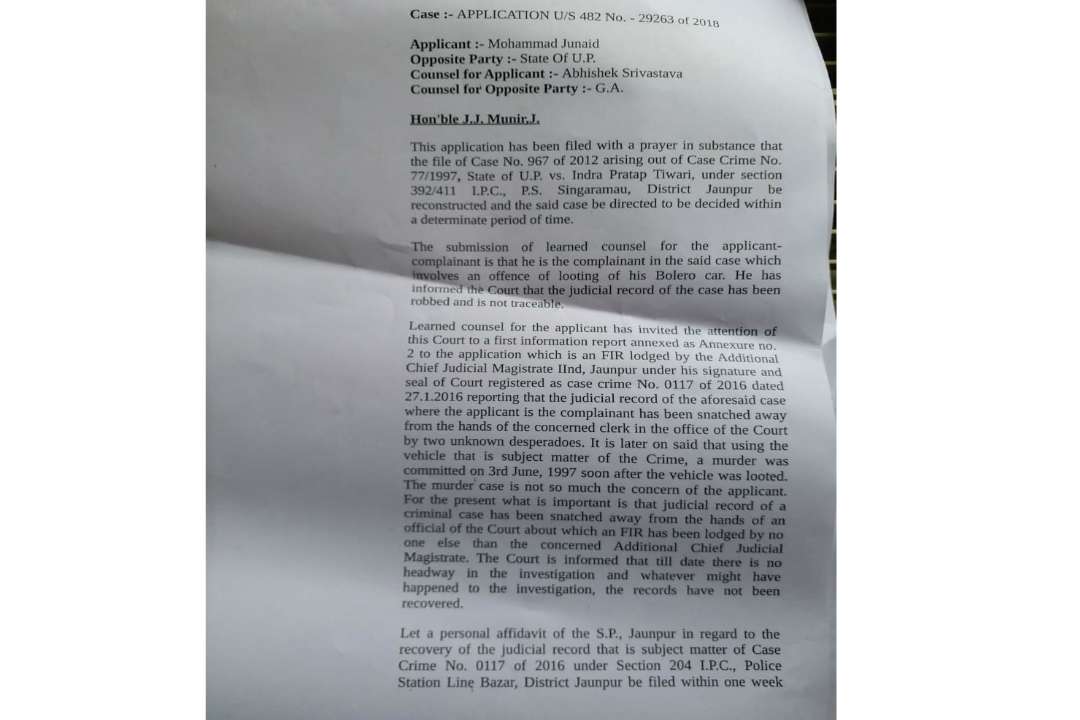 High Court Order