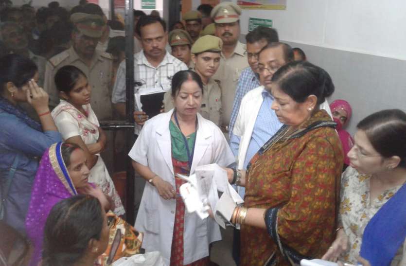 Rajya Mahila Ayog Inspected Womens hospital Faizabad राज्य महिला आयोग की टीम पहुंची फैजाबाद महिला अस्पताल का किया निरीक्षण