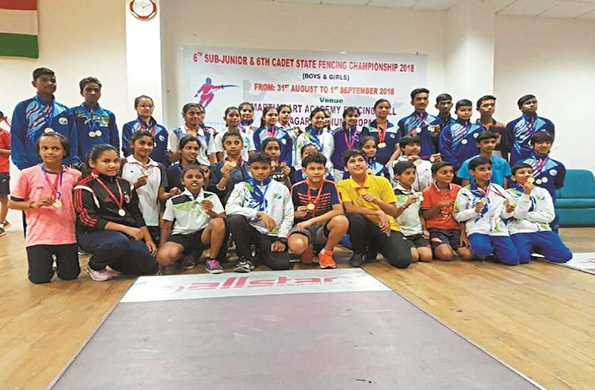 sports फेंसिंग में भोपाल के खिलाडिय़ों का दबदबा