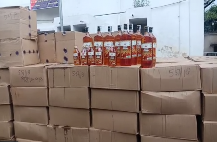 illegal wine बिजनौर पुलिस को शराब तस्कर के खिलाफ मिली बड़ी सफलता, 655 पेटी अवैध शराब जब्त