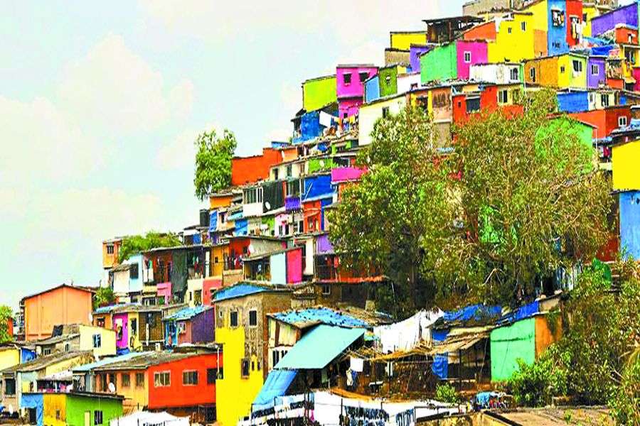 Mumbai Slum Area