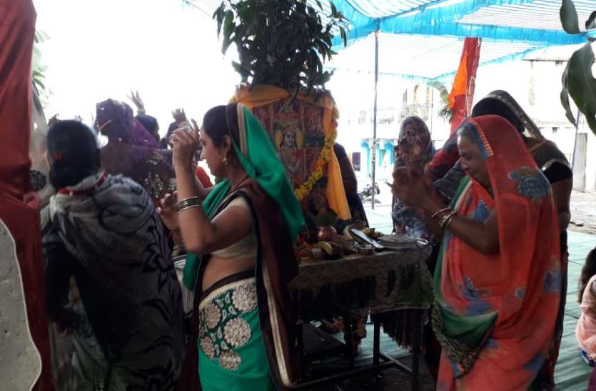 a हर घर पोषण त्योहार मनाकर बच्चों को किया प्रसाद का वितरण