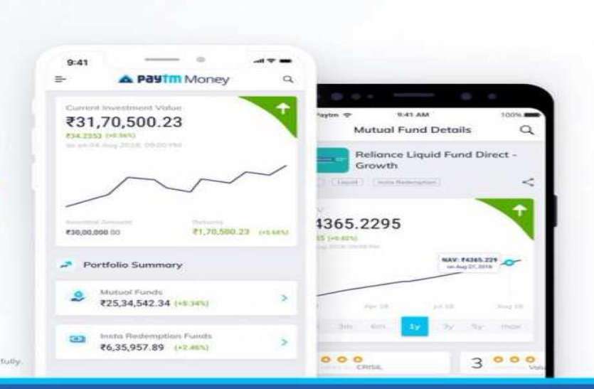 DEMO PIC Paytm Money App से म्यूचुअल फंड में भी कर सकेंगे निवेश, यह होगा बड़ा फायदा