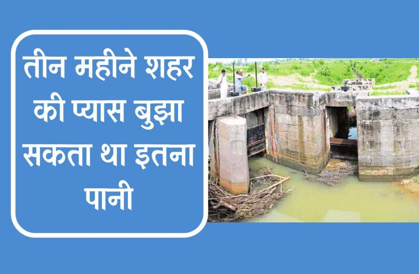 tighra dam अफसरों ने बहा दिया 9 करोड़ रुपए का पानी, चाहते तो डायवर्ट कर बांधों में सहेज सकते थे