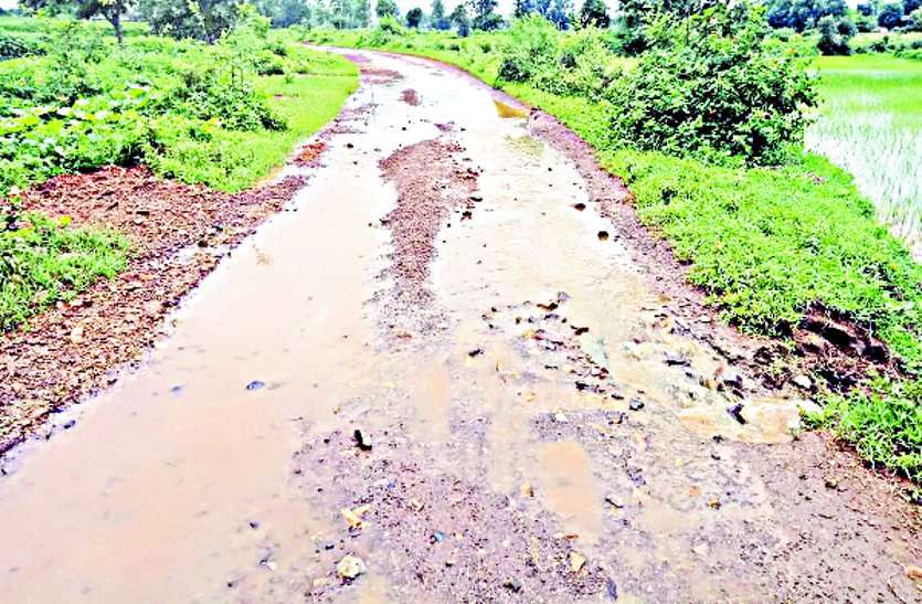 system चार करोड़ की स्वीकृति फिर भी उमरवाही मार्ग बन गया नाला