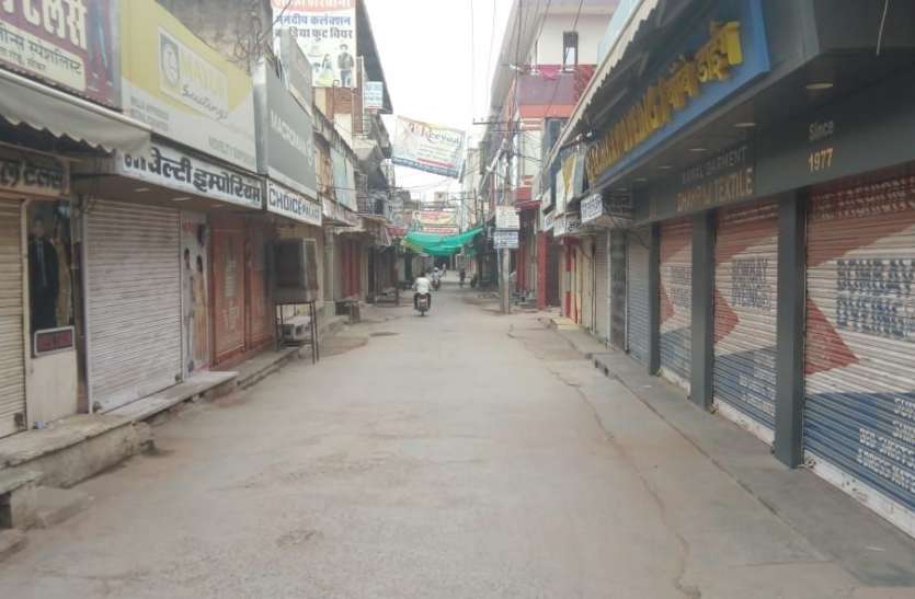 sikar news सीकर बंद : बाजार सुने, सडक़ों पर सन्नाटा, सुबह-सुबह ऐसा रहा बंद का नजारा