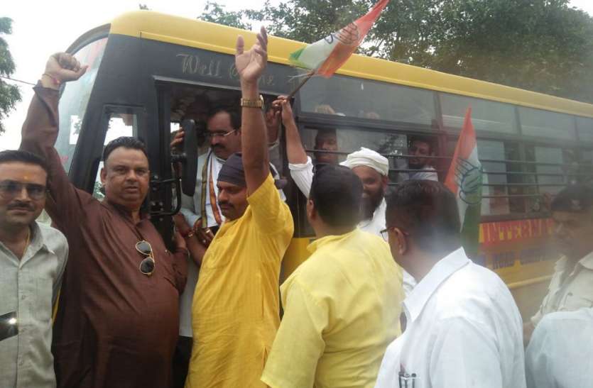 Congress faction in harda जनआशीर्वाद यात्रा के विरोध में भी उभरी कांग्रेस की गुटबाजी