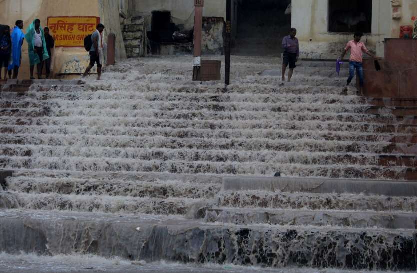 heavy rain in ajmer झमाझम से तरबदर हुआ शहर , बोले अजमेराइट्स अब तक कि सबसे तेज बारिश