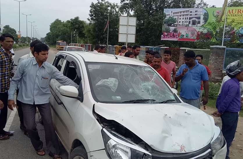 accident in Jaipur, woman badly injured स्कूटी सवार डांसर को कार ने मारी जोरदार टक्कर, डेढ़ सौ फीट तक घसीट ले गई