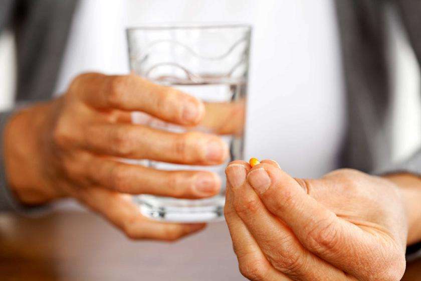 Having medicine