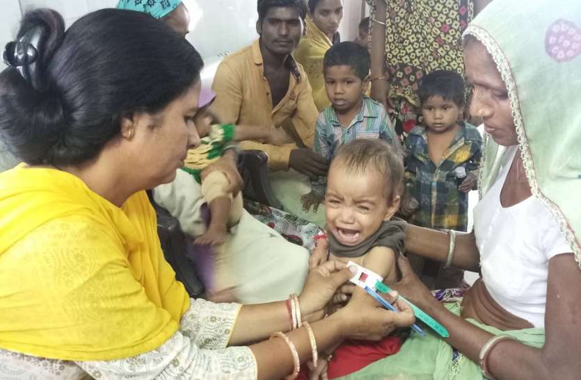 pratapgarh कुपोषण के खिलाफ पोषण स्वास्थ्य विभाग को अभियान