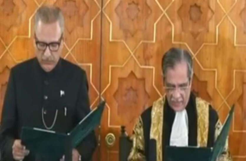 arif alvi sworn in पाकिस्तान: आरिफ अल्वी बने 13वें राष्ट्रपति, प्रधान न्यायाधीश ने दिलाई शपथ