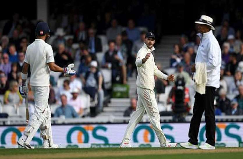 james Eng vs Ind: जेम्स एंडसरन को विराट कोहली से भिड़ना पड़ा भारी, ICC ने लगाया जुर्माना