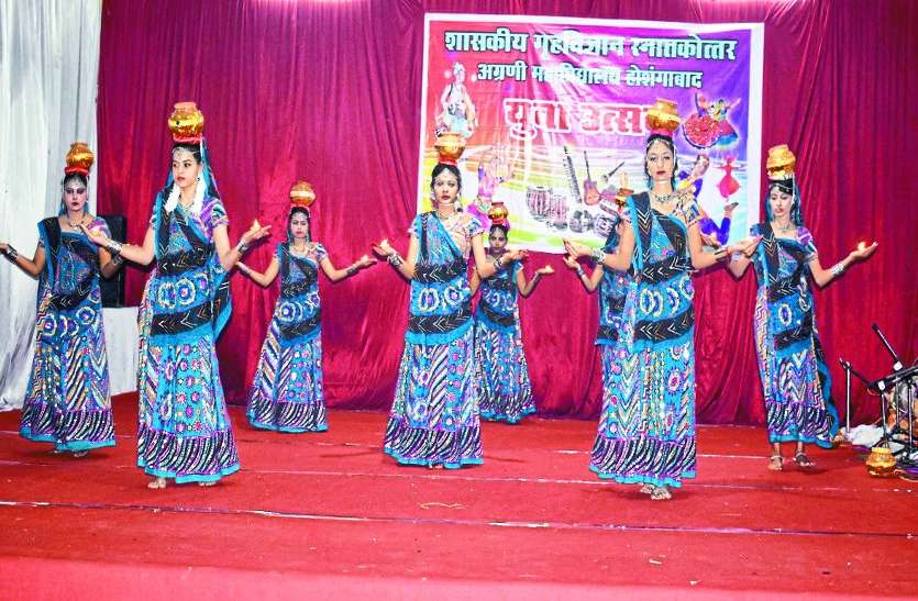 patrika युवा उत्सव : मंच पर बिखरेे महाराष्ट्र और राजस्थानी कला के रंग
