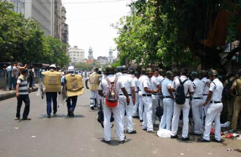 Kolkata West bengal राष्ट्रव्यापी बंद : महानगर में सुरक्षा के व्यापक इंतजाम