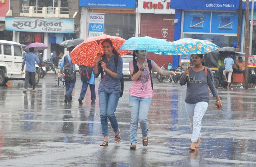 patrika लगातार बारिश, कहीं 2 इंच तो कहीं 3 इंच तक बारिश