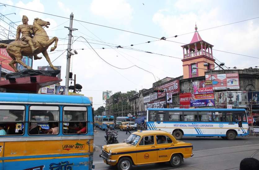 Kolkata West bengal बंगाल में भारत बंद का असर नहीं, जन जीवन सामान्य