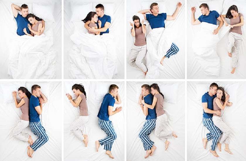 your sleeping position with partner says about your relationship