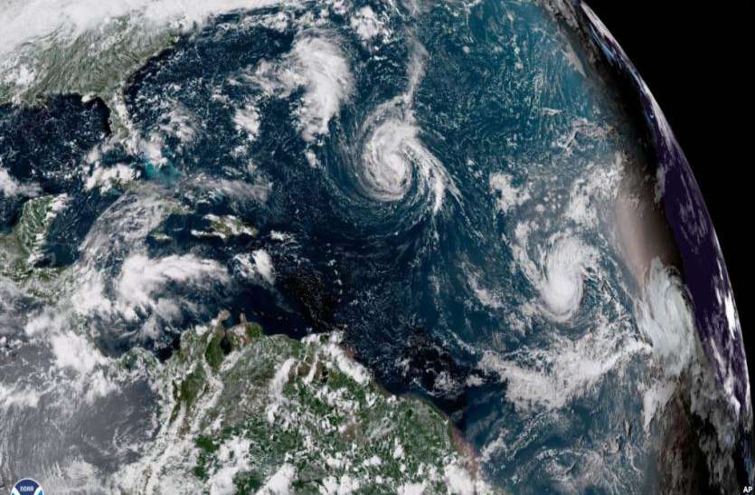 hurricane Florence अमरीका में तूफान 'फ्लोरेंस' का खौफ, 10 लाख लोगों को सुरक्षित जगहों पर पहुंचाया गया