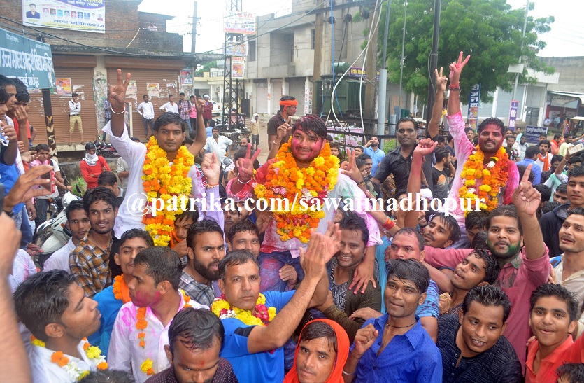 sawaimadhopur एबीवीपी ने किया क्लीन स्वीप, छात्र संघ चुनाव परिणाम घोषित, पीजी कॉलेज में लहराया परचम