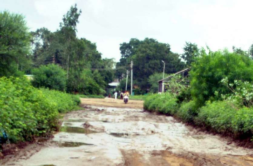 sadak सड़क की ऐसी हालत, यात्री परेशान