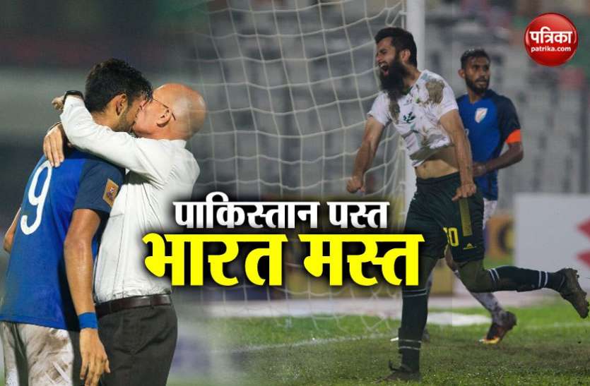 saff cup Saff Cup 2018: पाकिस्तान को रौंदते हुए फाइनल में पहुंचा भारत, मालदीव से होगी खिताबी भिड़ंत
