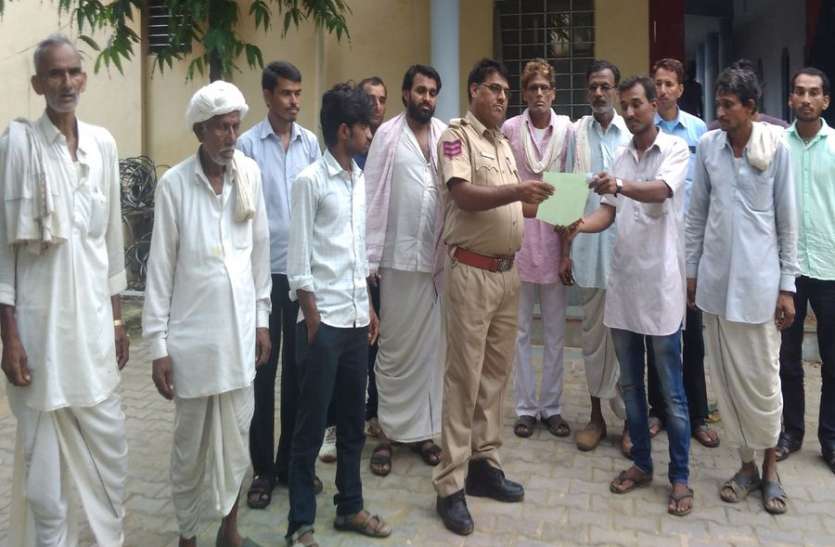 nangal thana जिप सदस्य की सुपारी लेकर हत्या करने आए दो युवकों की धुनाई