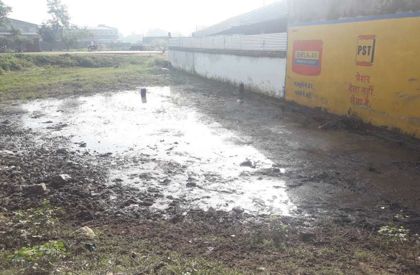 gandgi दूषित जल की सढांध मारती दुर्गंध से परेशान वार्डवासी