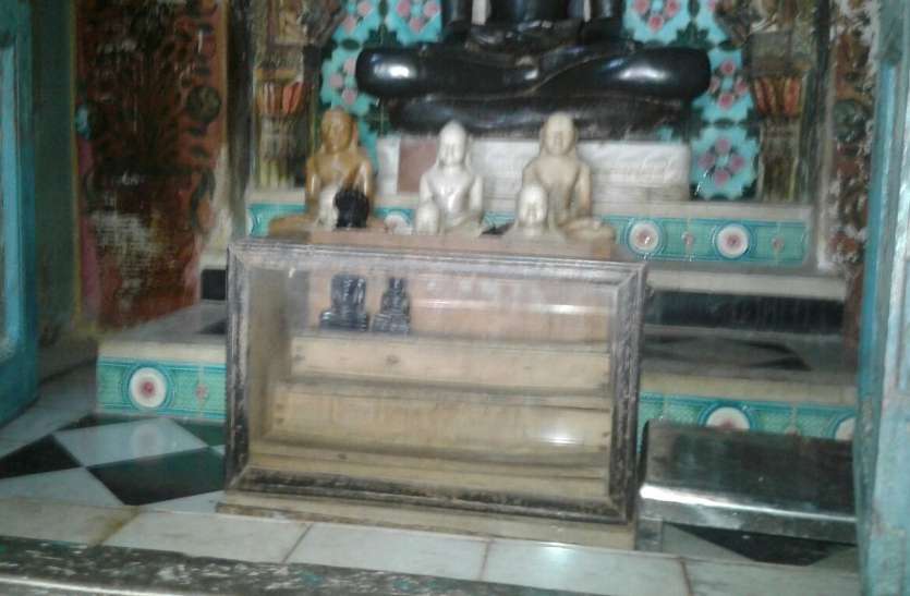 ashtadhatu stolen बड़ी खबर : जैन मंदिर से 500 साल पुरानी बेशकीमती 22 अष्ठधातु की मूर्तियां चोरी