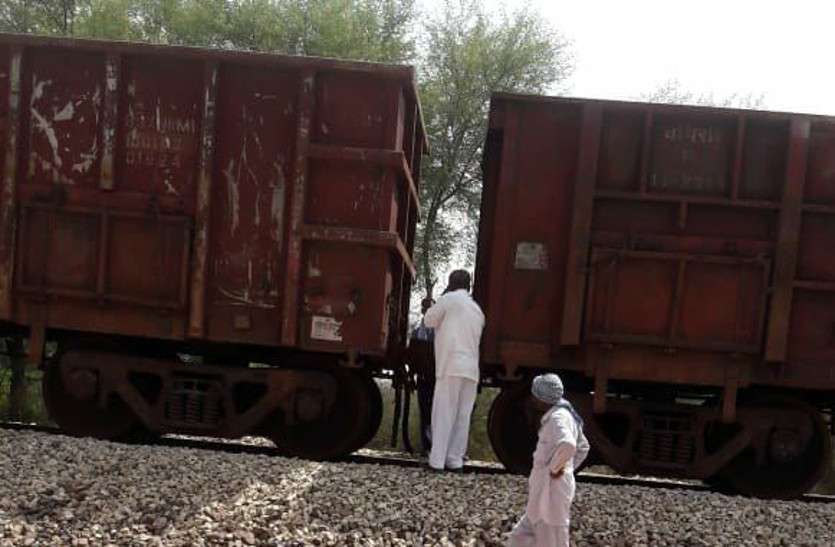 Hanumangarh मालगाड़ी का हुक खुला, डिब्बे छोड़कर 500 मीटर आगे गया इंजन