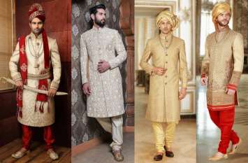 Sherwani trends in youth वेडिंग सीजन में दूल्हे के लिए आई नई वेडिंग स्टाइल ऑफबीट रंगों की शेरवानी