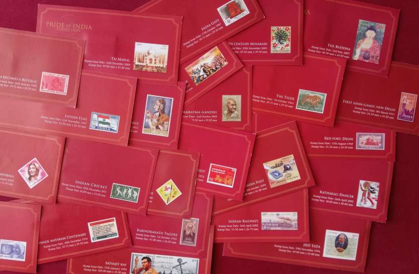 Collection Pride of India Collection : लेकसिटी के संग्राहक भाणावत के पास 25 डाक टिकटों की शृंखला-गाथा