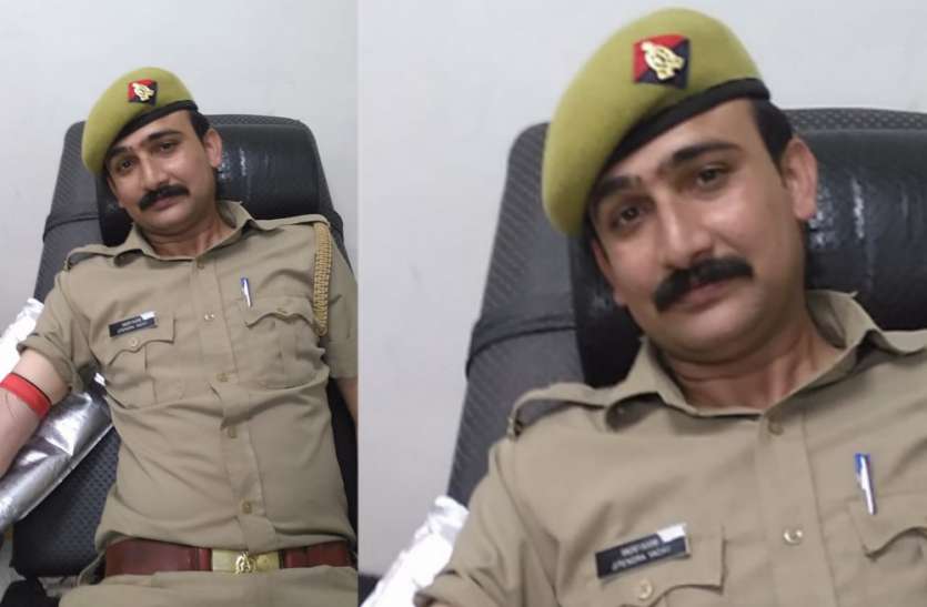 Police Blood donar पुलिस कर्मचारी ने दिखाई मानवती, एक बच्ची की यूं बचाई जान, हो रही खूब तारीफ