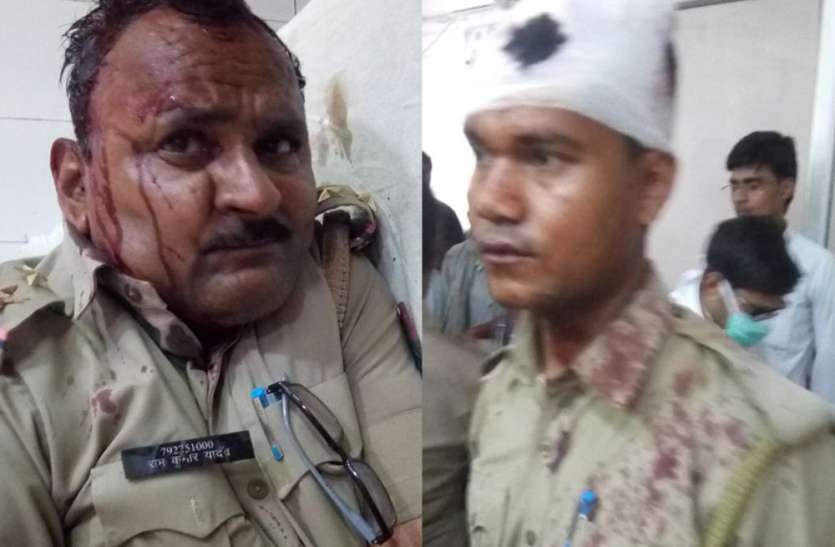 sultanpur सुलतानपुर में पुलिस टीम पर अचानक हुआ हमला, सीओ समेत कई सिपाही अस्पताल में भर्ती