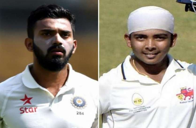 Image result for kl rahul and prithvi shaw