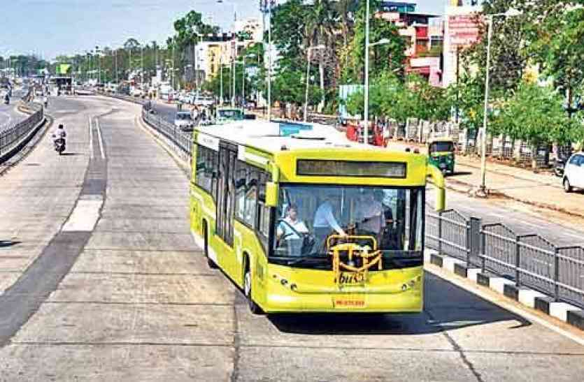 city bus जाम न लगे इसलिए दोपहर ३ बजे से जवाहर मार्ग और राजवाड़ा पर सिटी बस बंद