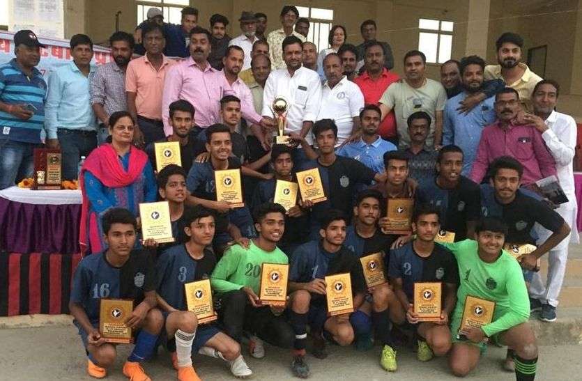 state football championship जालोर ने जीता अंडर-17 लड़कों की स्टेट फुटबॉल का खिताब, उधर टीम चयन में धांधली की शिकायत