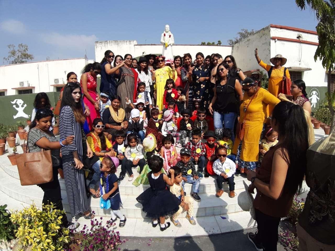 kids celebrate children's day in schools